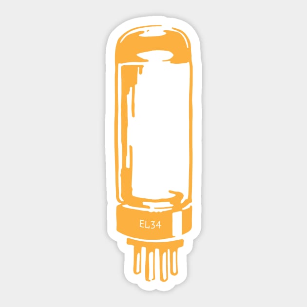 EL34 Vacuum tube icon Sticker by SerifsWhiskey